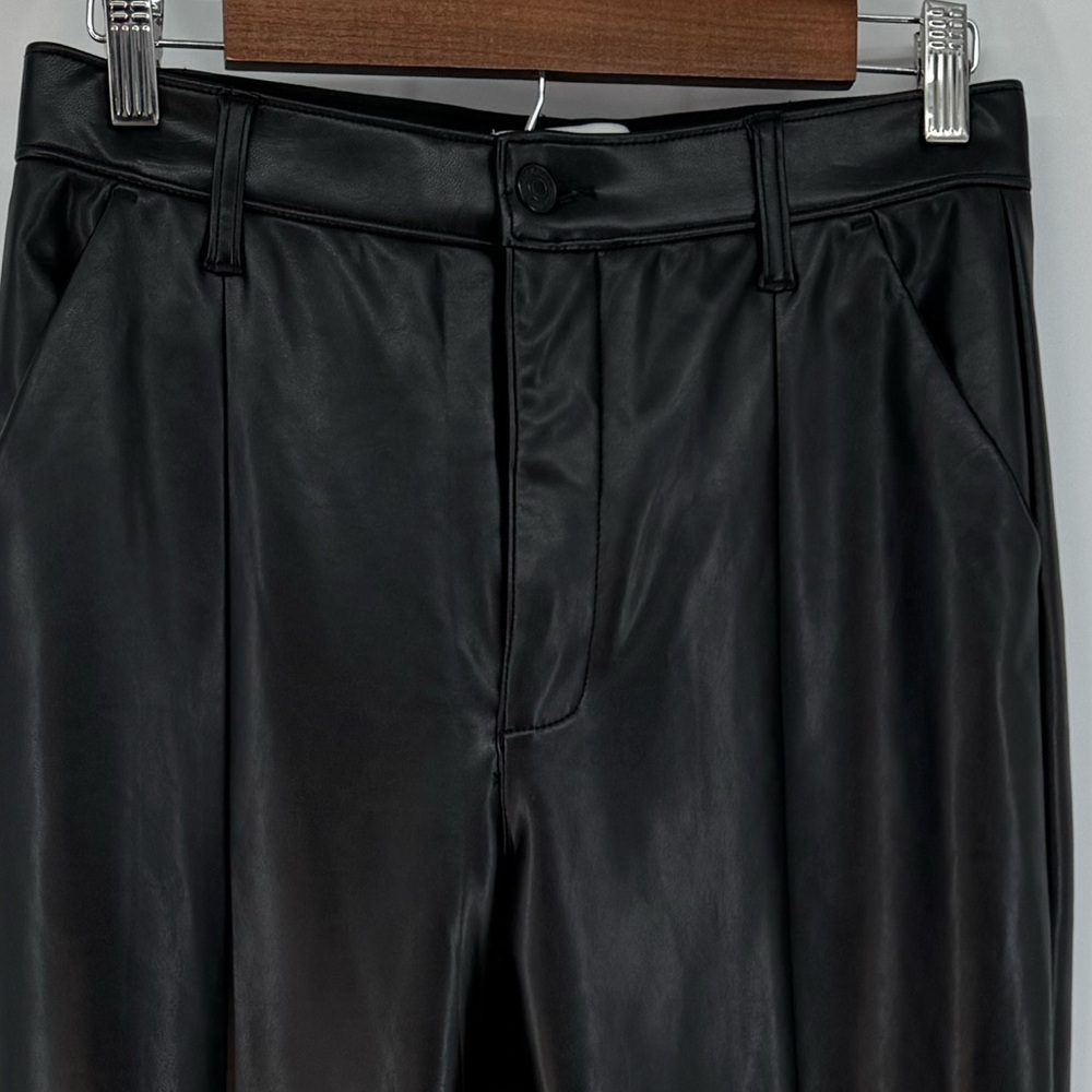 Abercrombie & Fitch Curve Love Faux Leather Skinny Ultra high rise Dress Pants29 - Picture 7 of 9